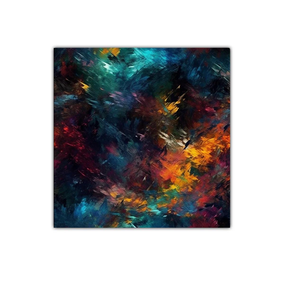 Explosión de color abstracta con tonos vibrantes y dinámicos