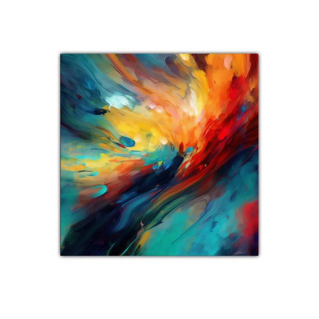 Explosión de color vibrante en movimiento dinámico