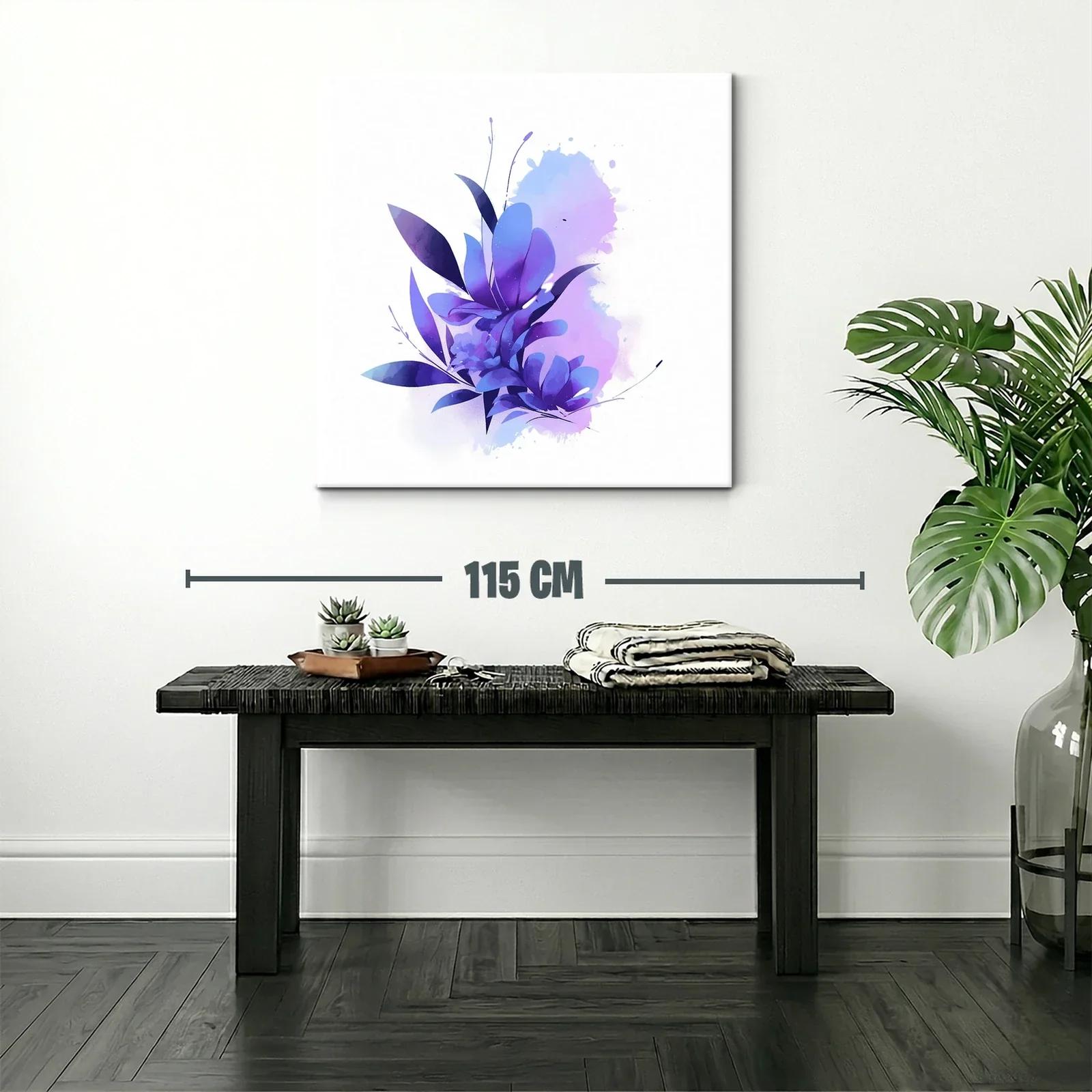 Composición floral en tonos violetas y azules suaves — miniatura 2