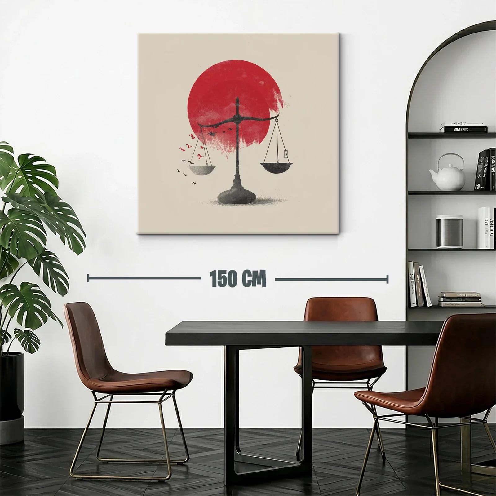 Equilibrio y libertad con contraste en rojo vibrante — miniatura 2