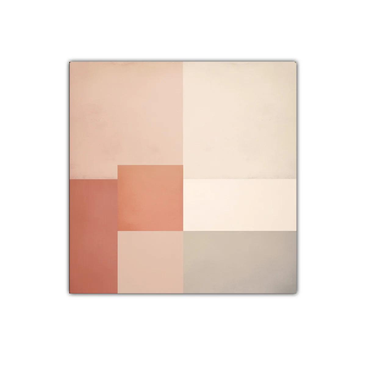 Composición geométrica en tonos cálidos y neutros — imagen principal