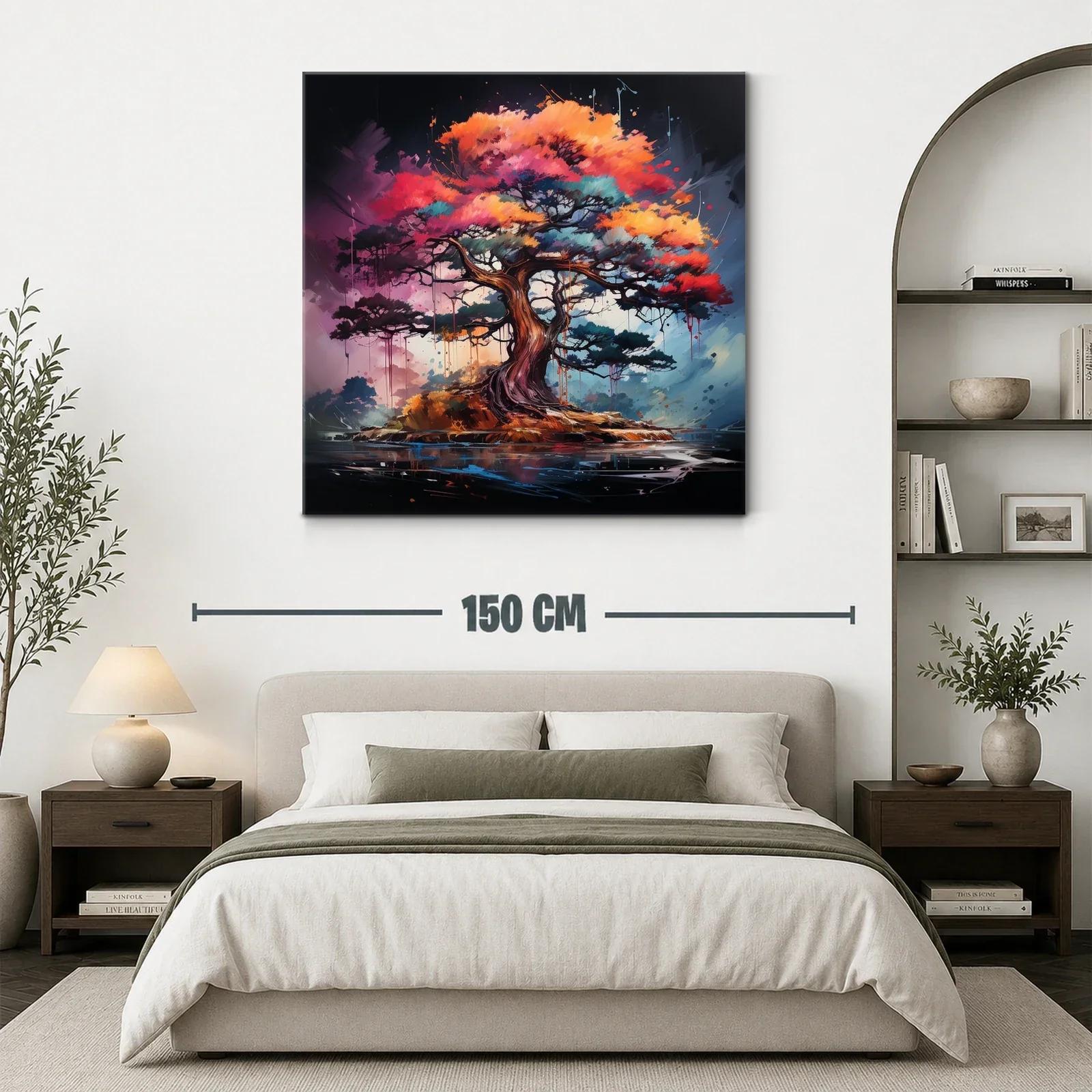 Árbol lleno de vida con tonos vibrantes y detalle dinámico — miniatura 3