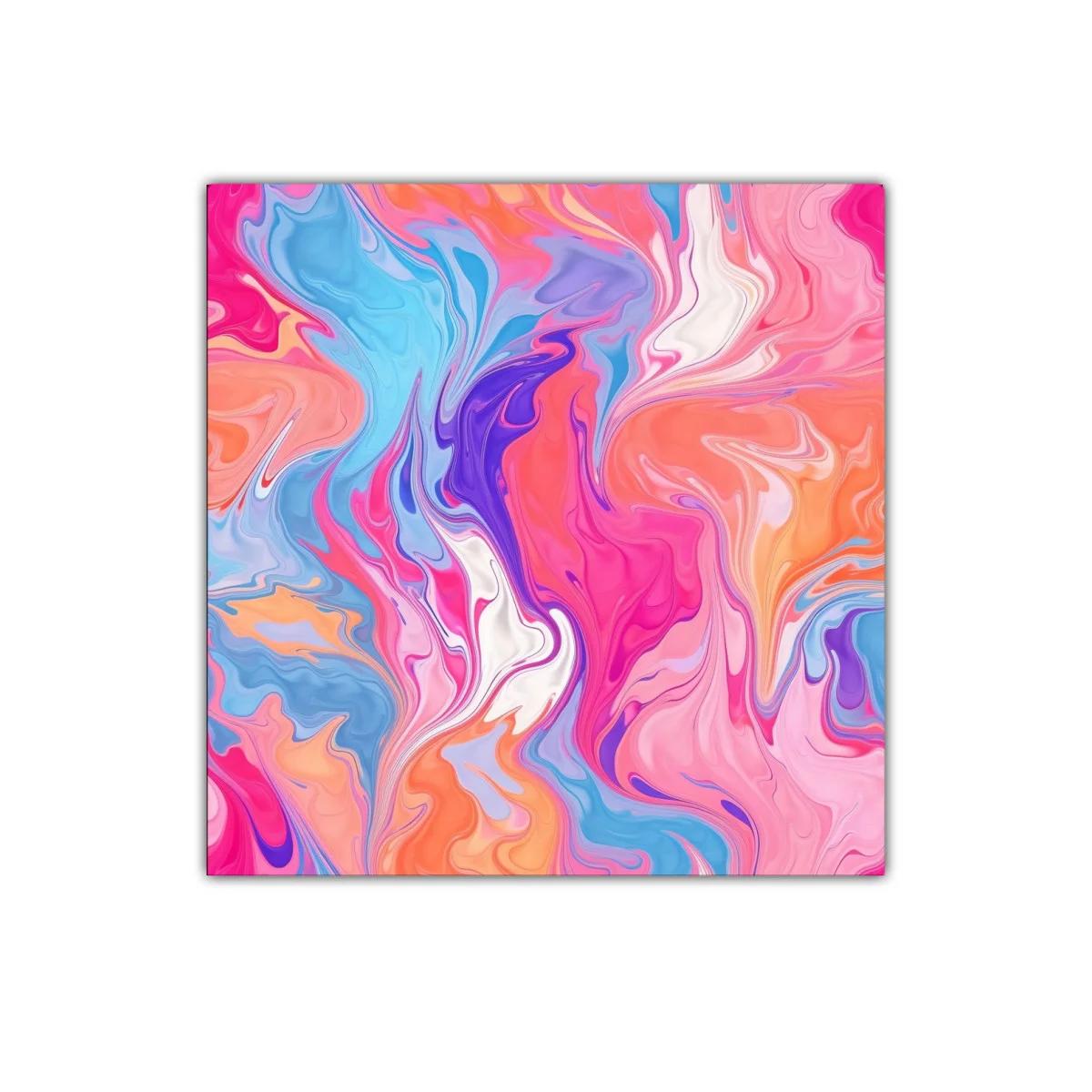 Cuadro abstracto de diseño fluido en colores vibrantes — imagen principal
