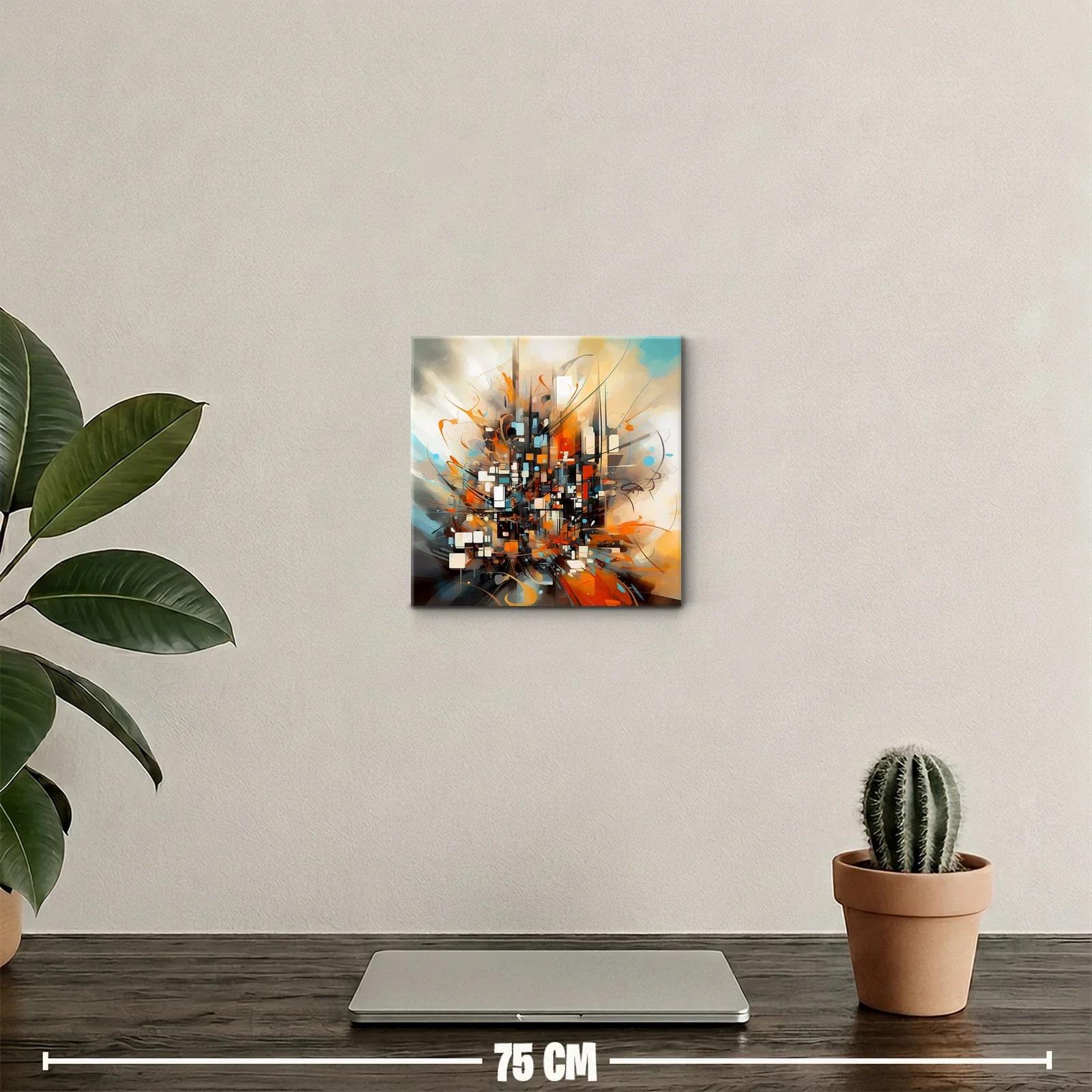 Explosión abstracta con geometría y colores vibrantes — miniatura 2