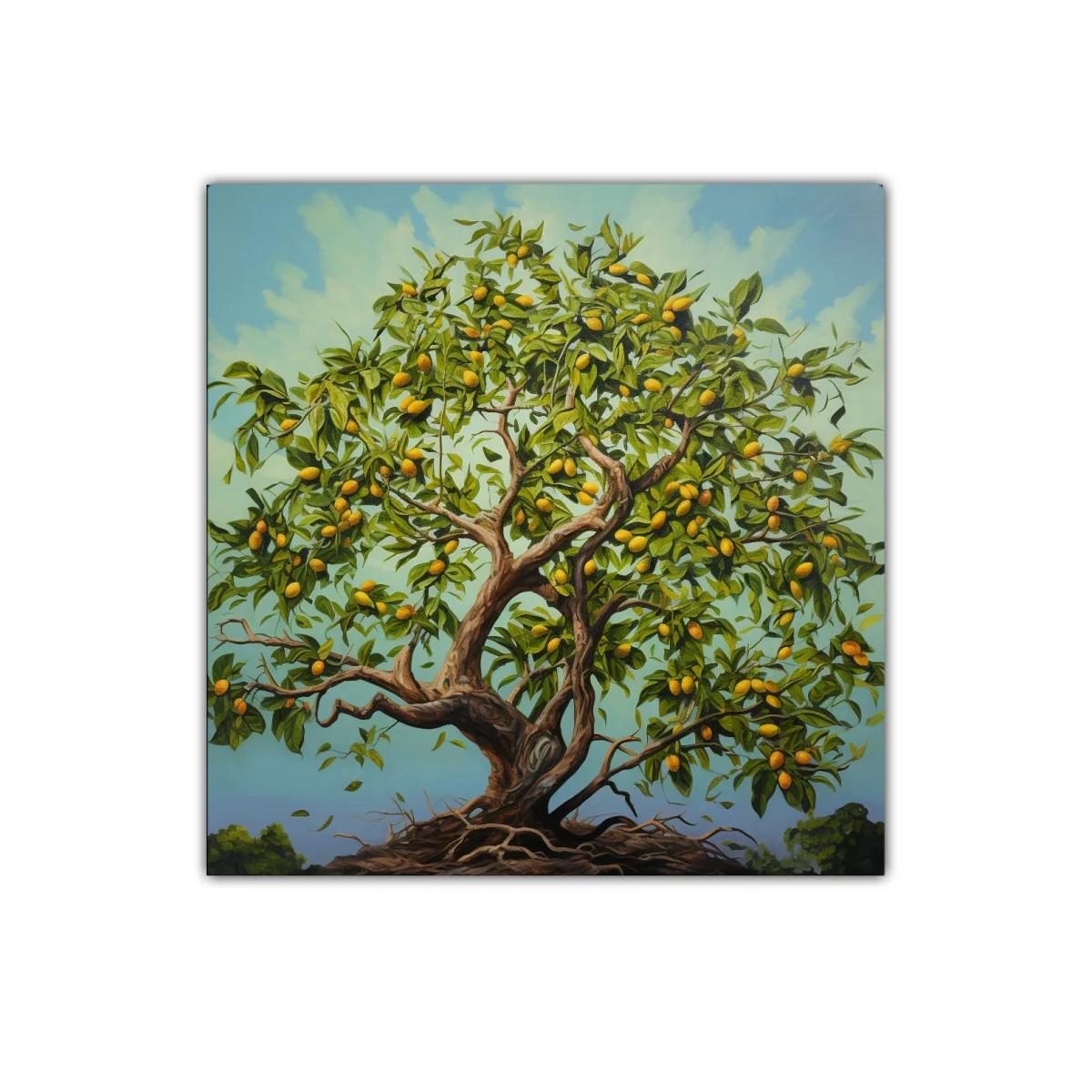 Árbol frutal con frutos cítricos en plena vitalidad — imagen principal