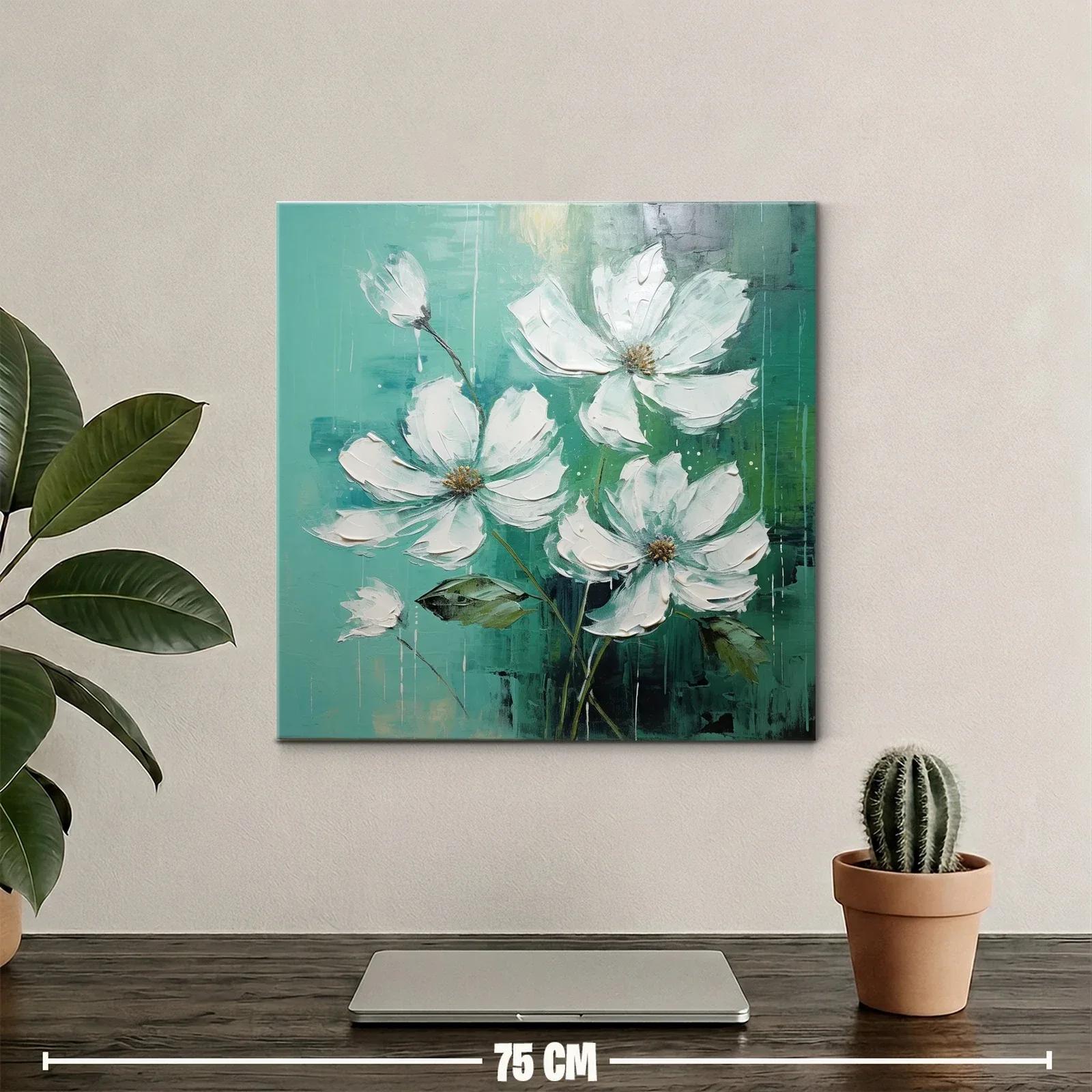 Floral delicadeza en tonos verdes y blancos — miniatura 2