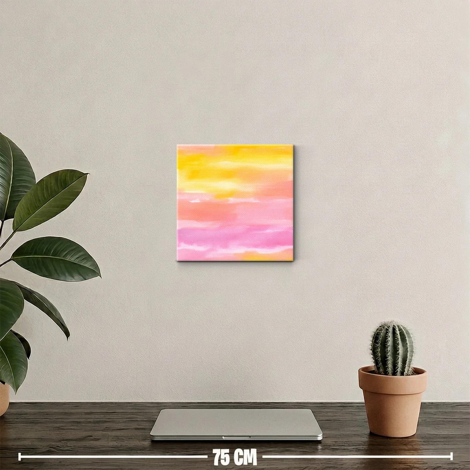 Cuadro decorativo con acuarela en tonos cálidos y suaves — miniatura 2