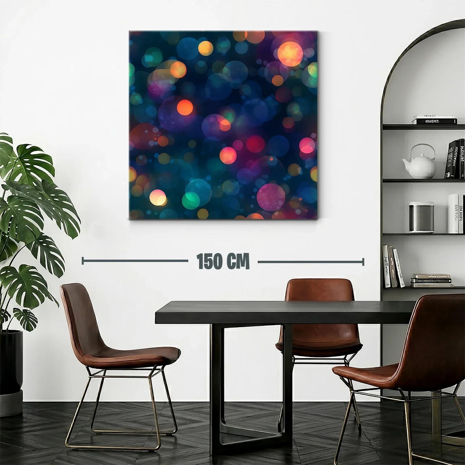 Composición abstracta de círculos luminosos en tonos vibrantes — miniatura 2