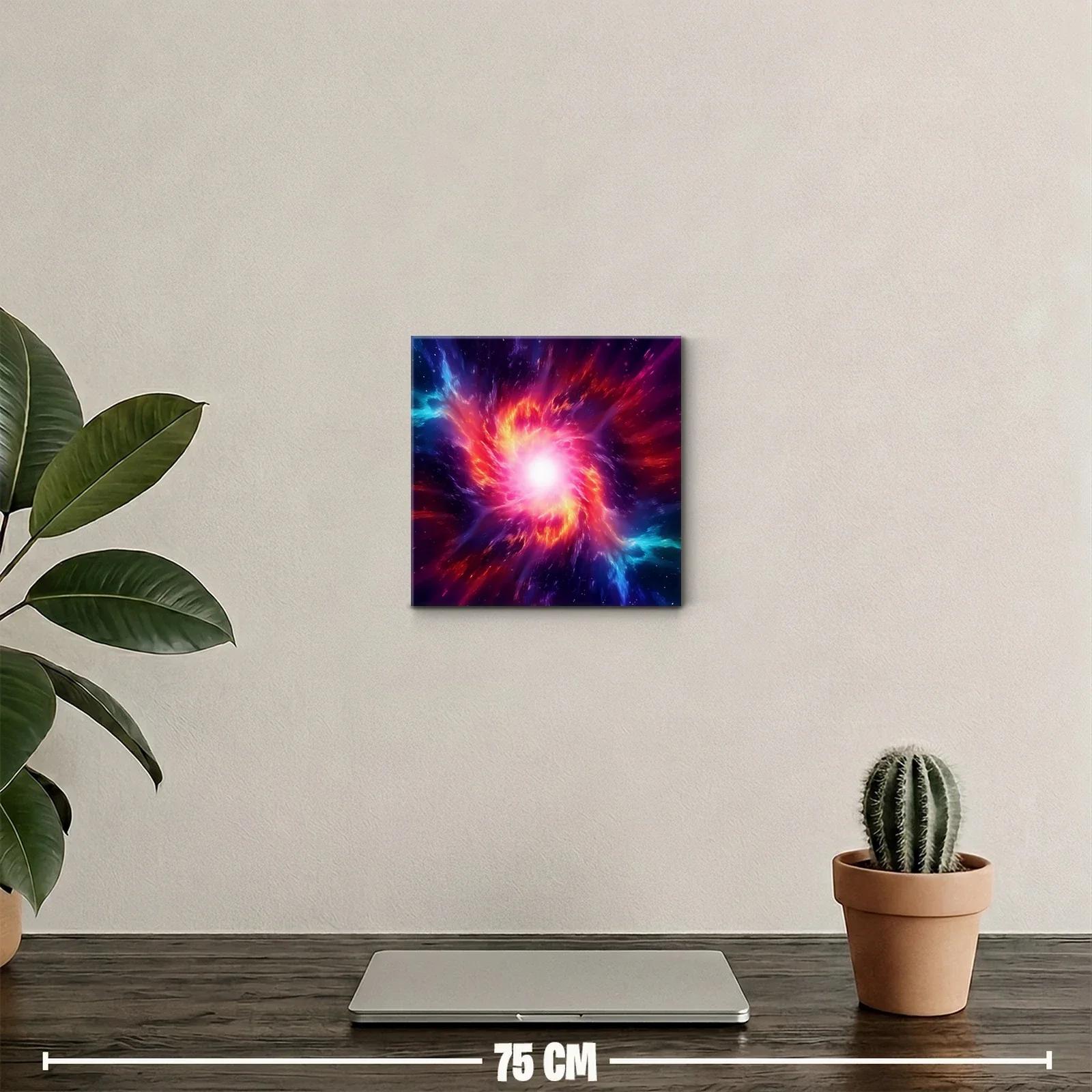 Impacto cósmico en tonos vibrantes y luminosos — miniatura 2