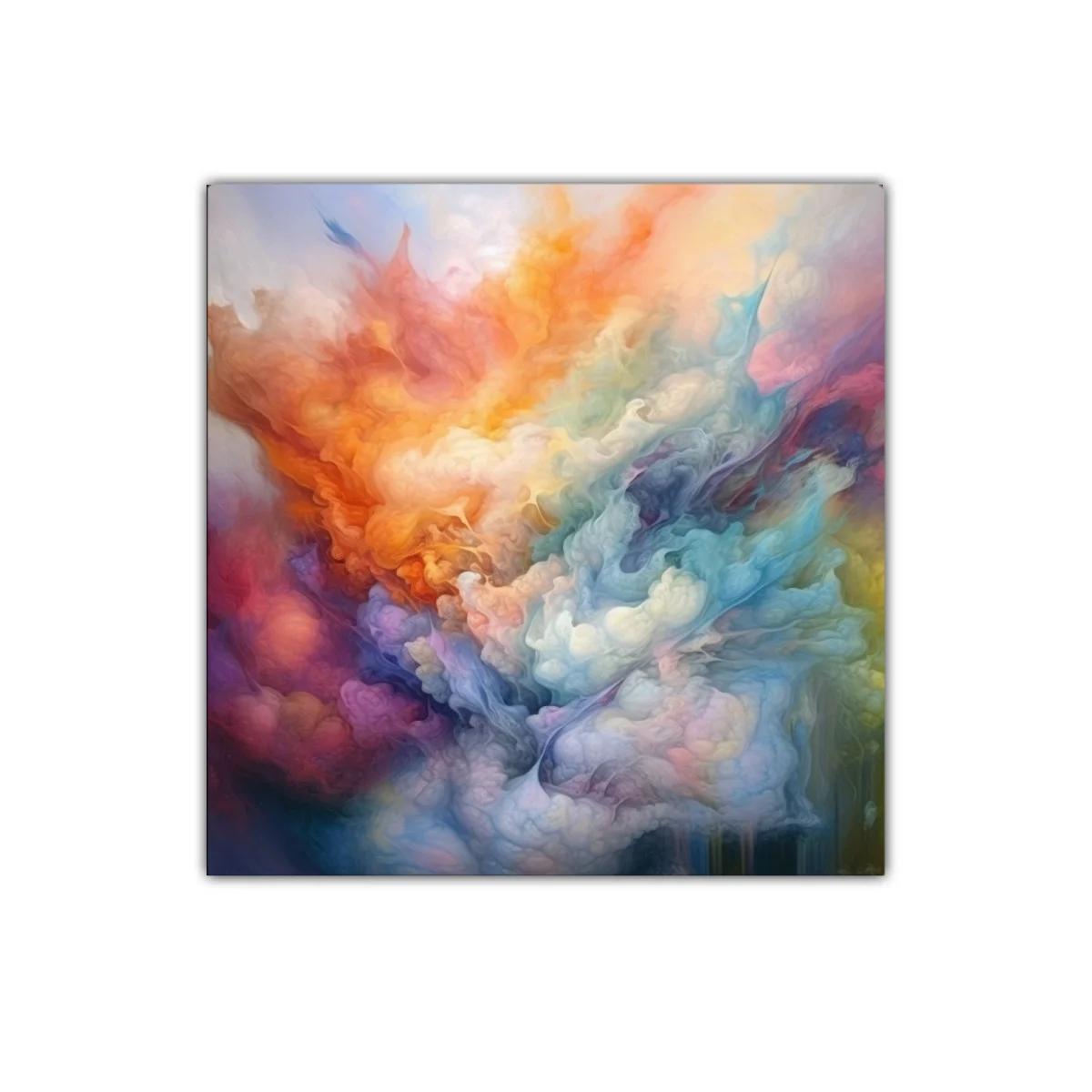 Explosión de color en formas etéreas y vibrantes