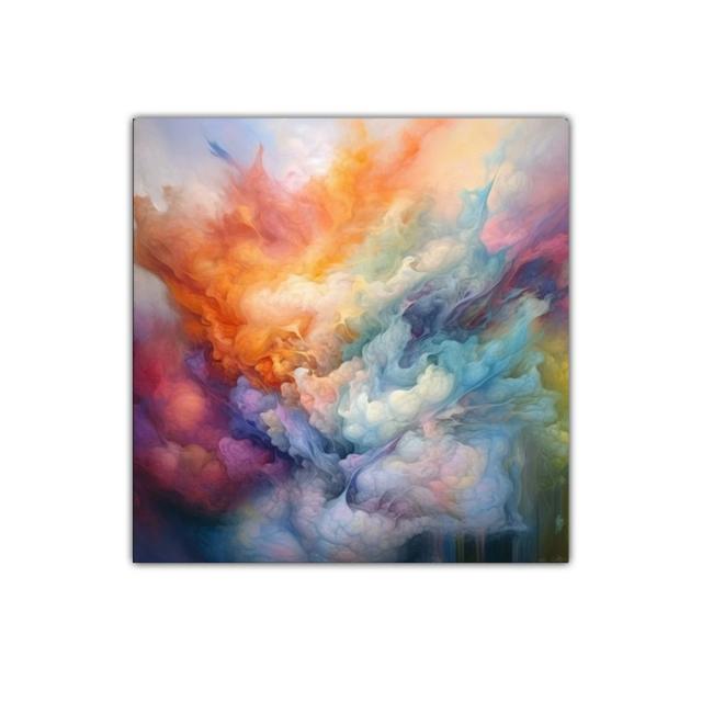 Explosión de color en formas etéreas y vibrantes