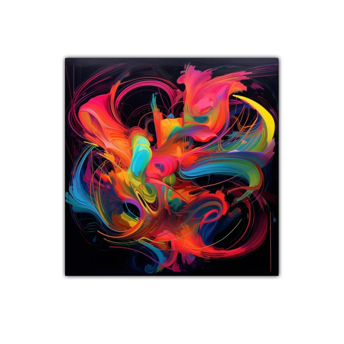 Explosión de color con formas en movimiento vibrantes — imagen principal