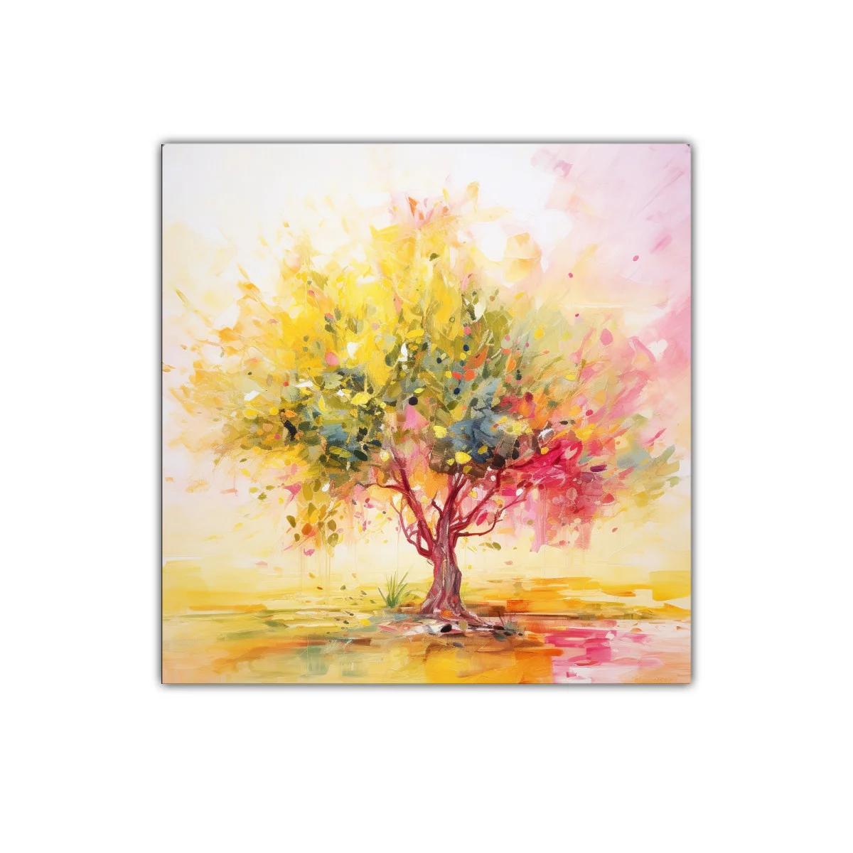 Árbol vibrante con colores cálidos y frescos — imagen principal