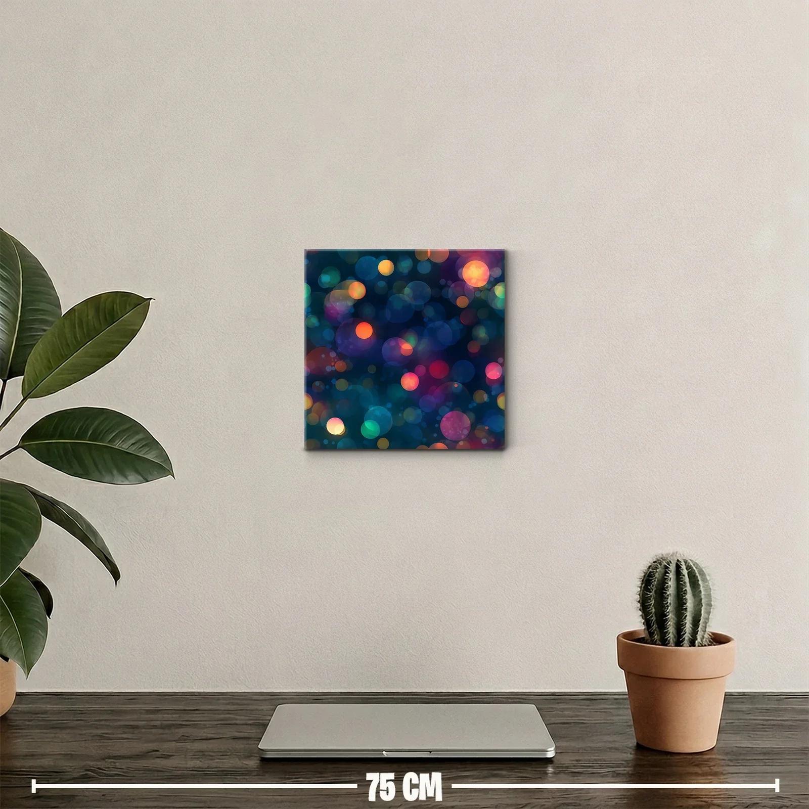 Composición abstracta de círculos luminosos en tonos vibrantes — miniatura 2