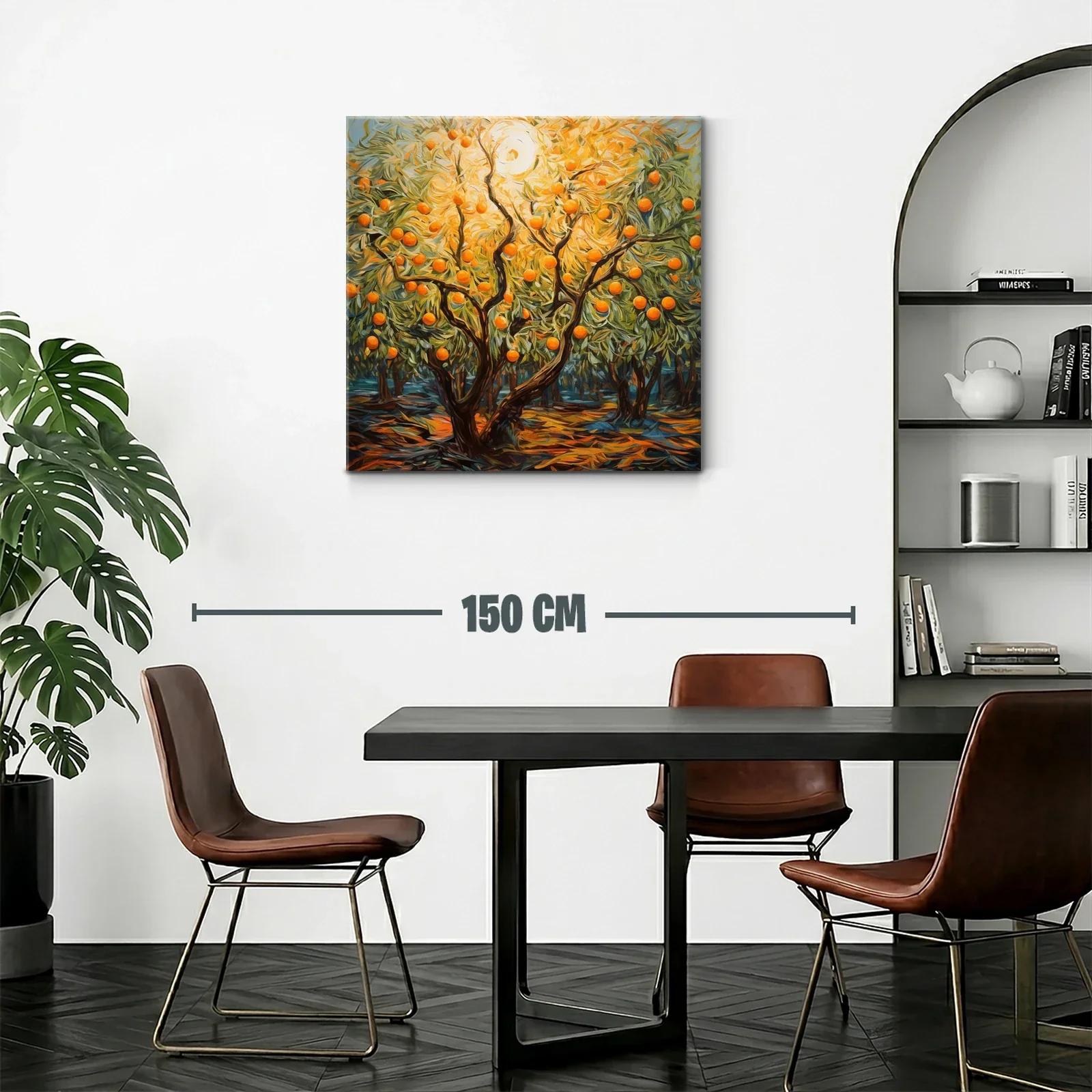 Árbol de naranjas iluminado por sol radiante — miniatura 2