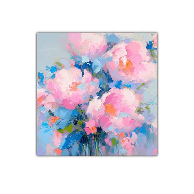 Explosión de delicadeza con flores en tonos pastel vibrantes