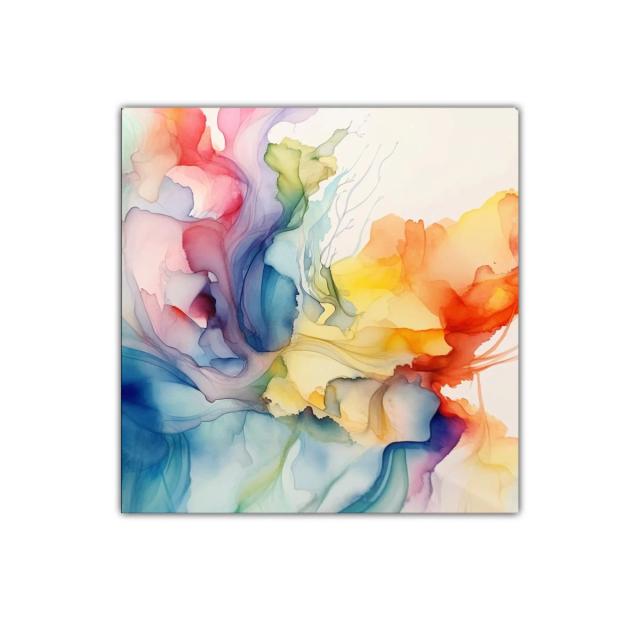 Colorido juego de formas fluidas para decorar paredes