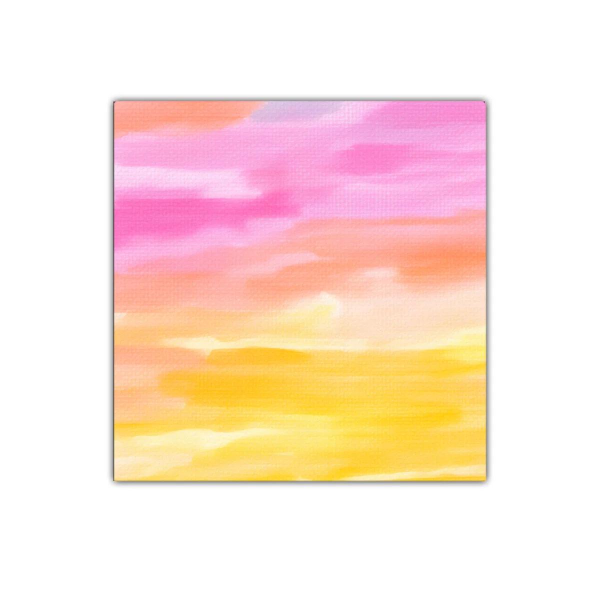 Cuadro abstracto en tonos cálidos con pinceladas suaves — miniatura 1