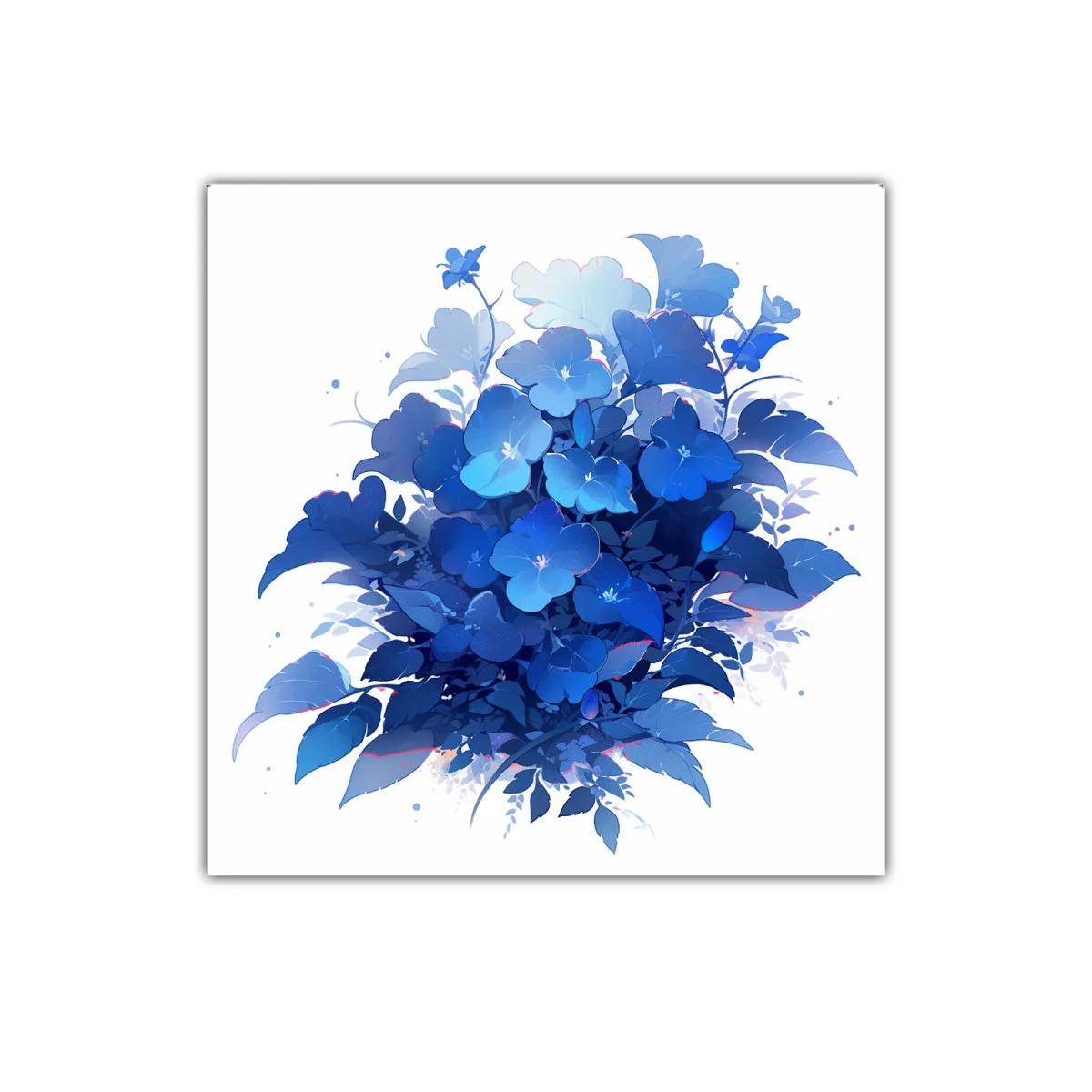 Ramo de flores azules en tonos vibrantes y delicados — imagen principal