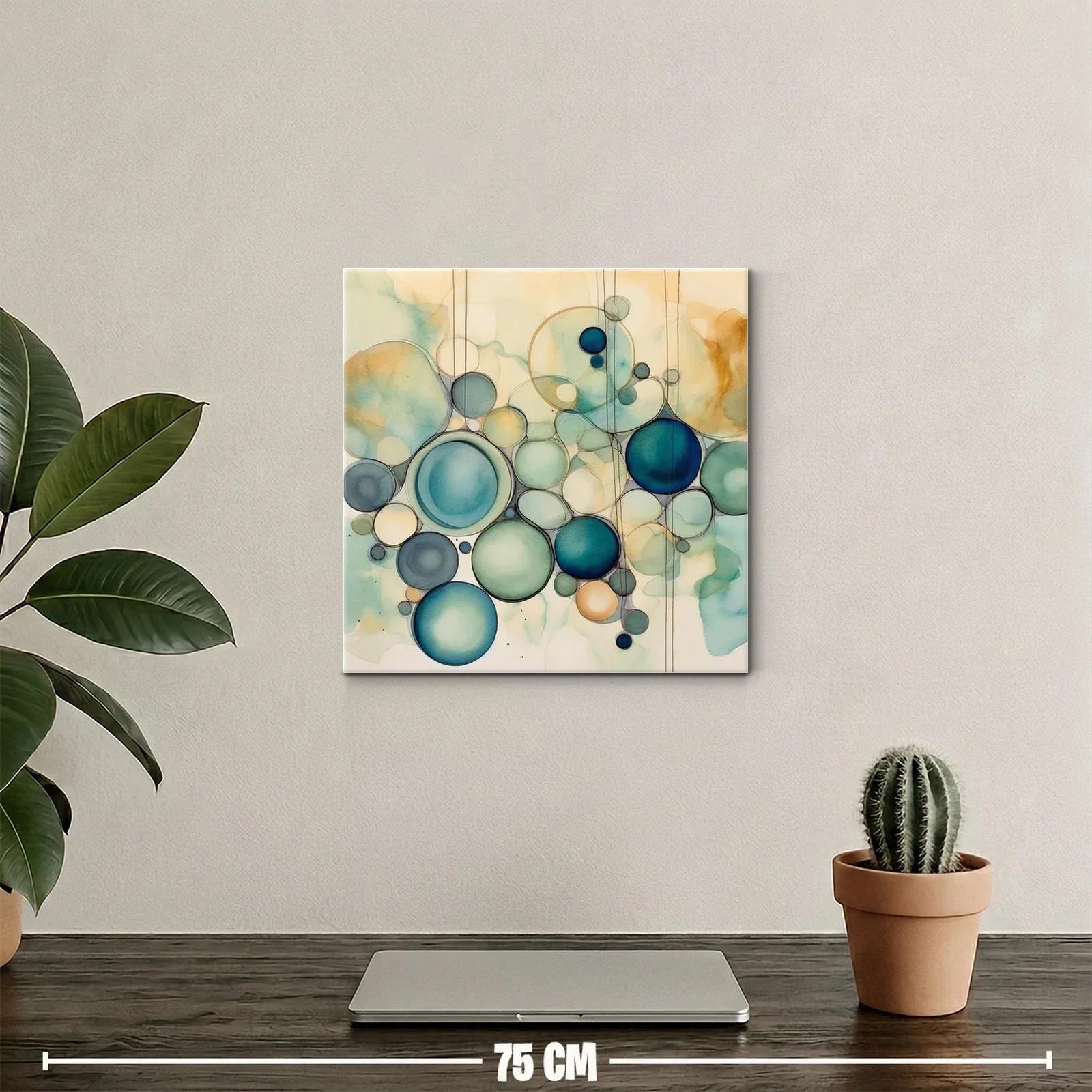 Composición de Círculos en Tonos Azul y Beige Suaves — miniatura 2