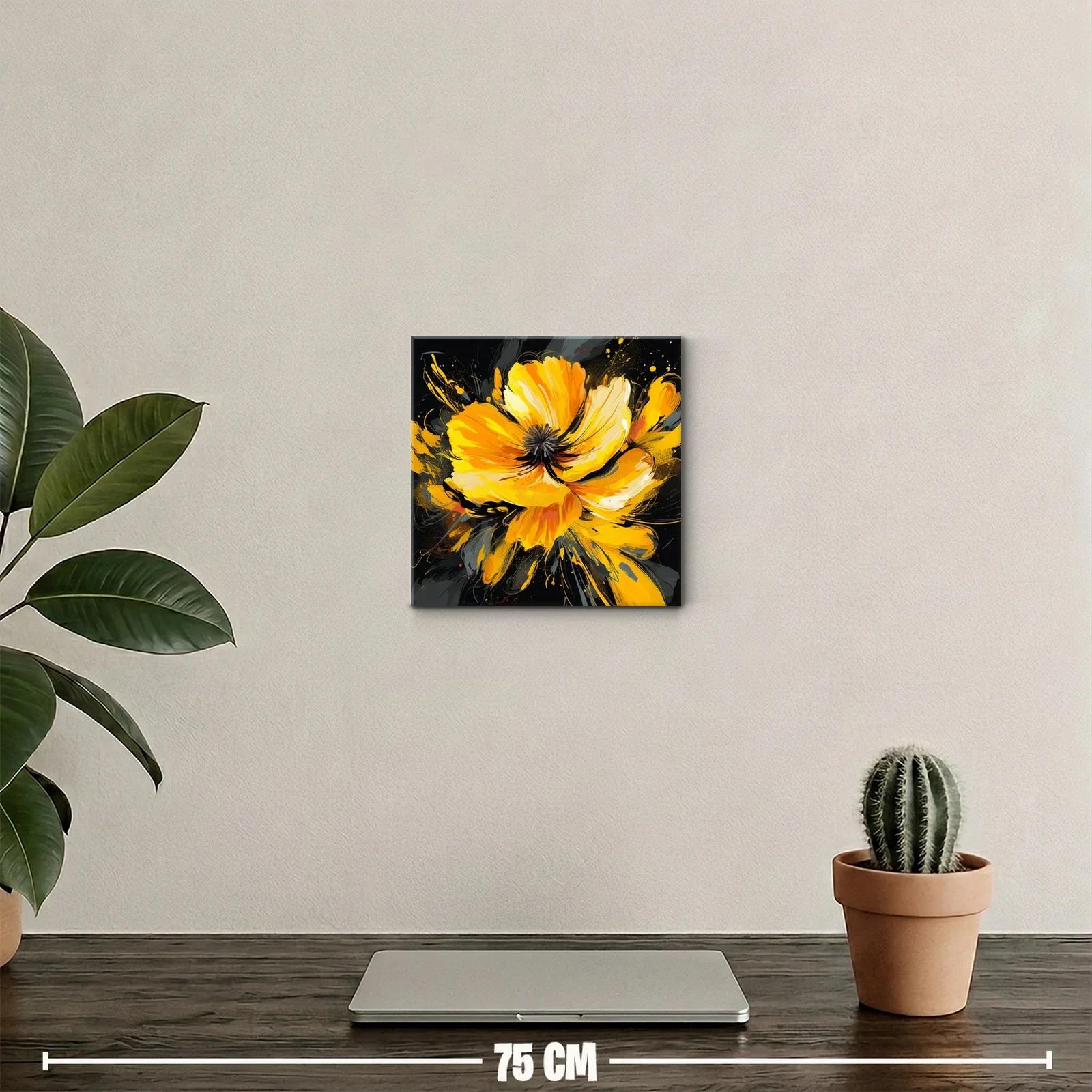 Impacto floral en tonos vibrantes naranja y amarillo — miniatura 2
