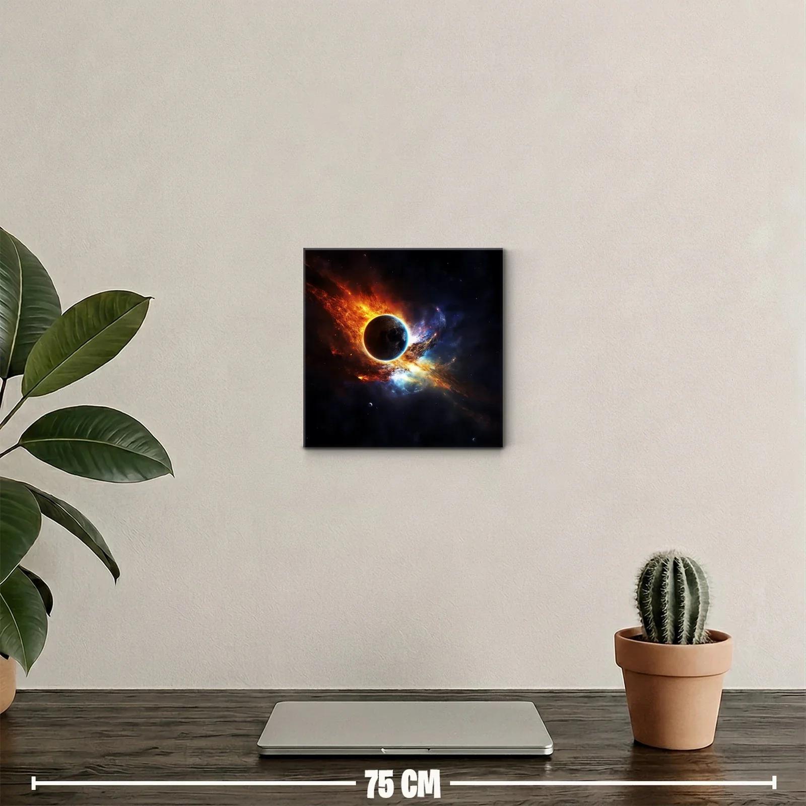 Impactante cuadro de planeta con estallido cósmico — miniatura 2