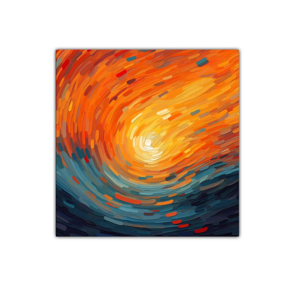 Explosión de color en espiral vibrante y dinámica