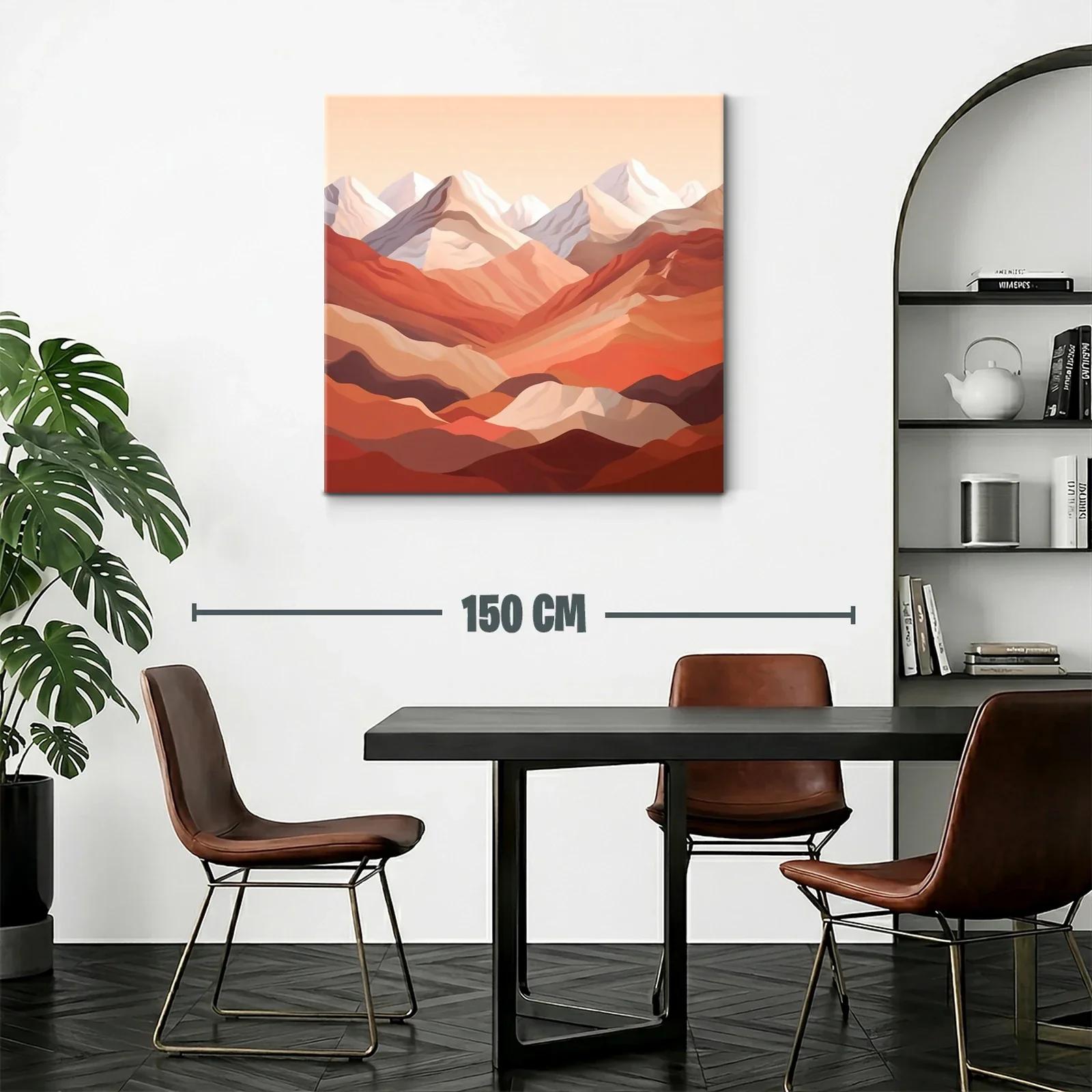 Paisaje Montañoso en Tonos Cálidos y Terrosos — miniatura 2