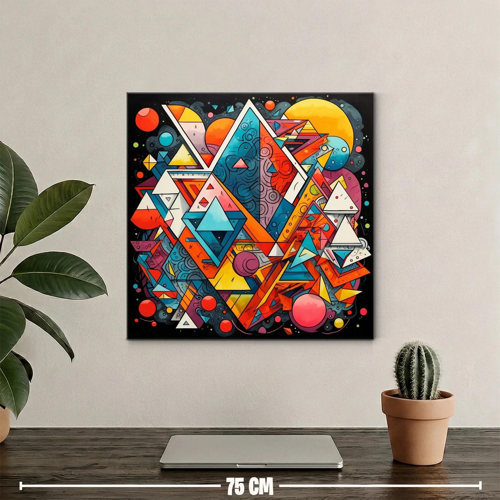 Composición geométrica vibrante con contrastes y profundidad — miniatura 2