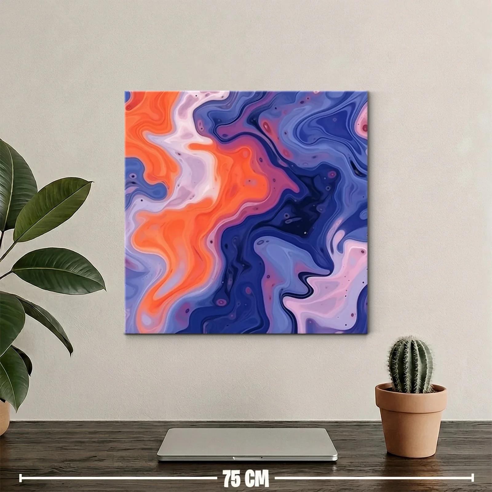 Composición abstracta con fluidas formas en tonos vivos — miniatura 2