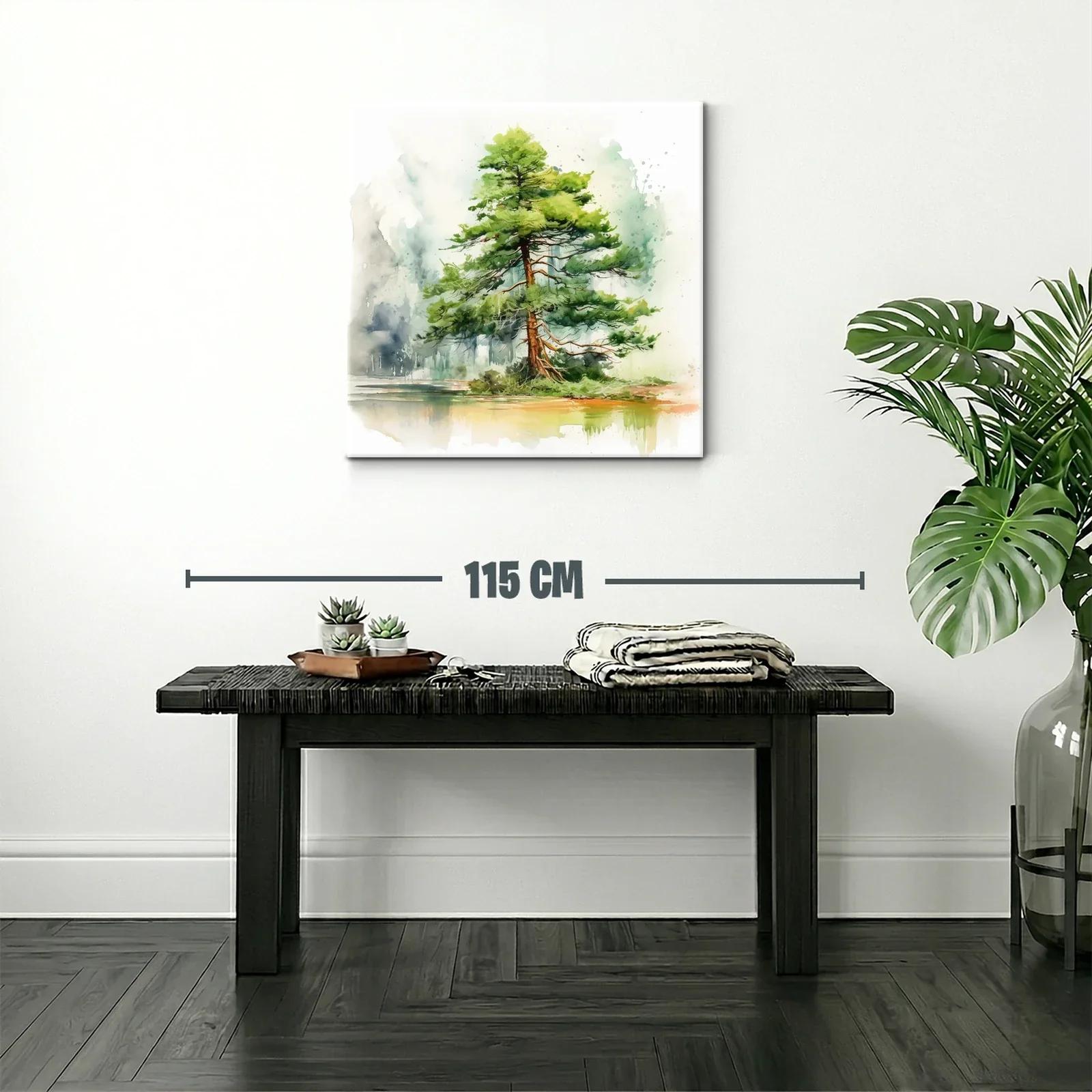 Elegante árbol solitario en paisaje sereno y natural — miniatura 2