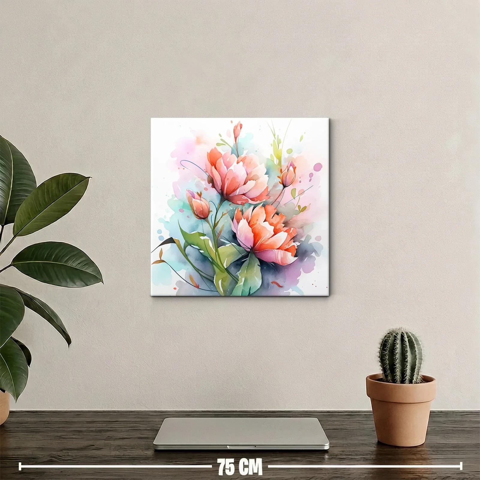 Flores vibrantes con tonos suaves y naturaleza delicada — miniatura 2
