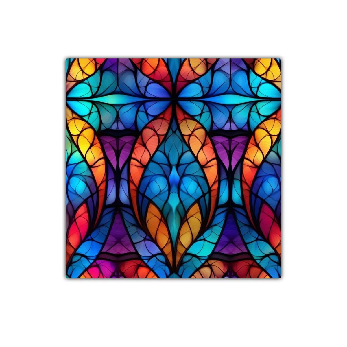 Cuadro decorativo con diseño abstracto y vibrantes colores