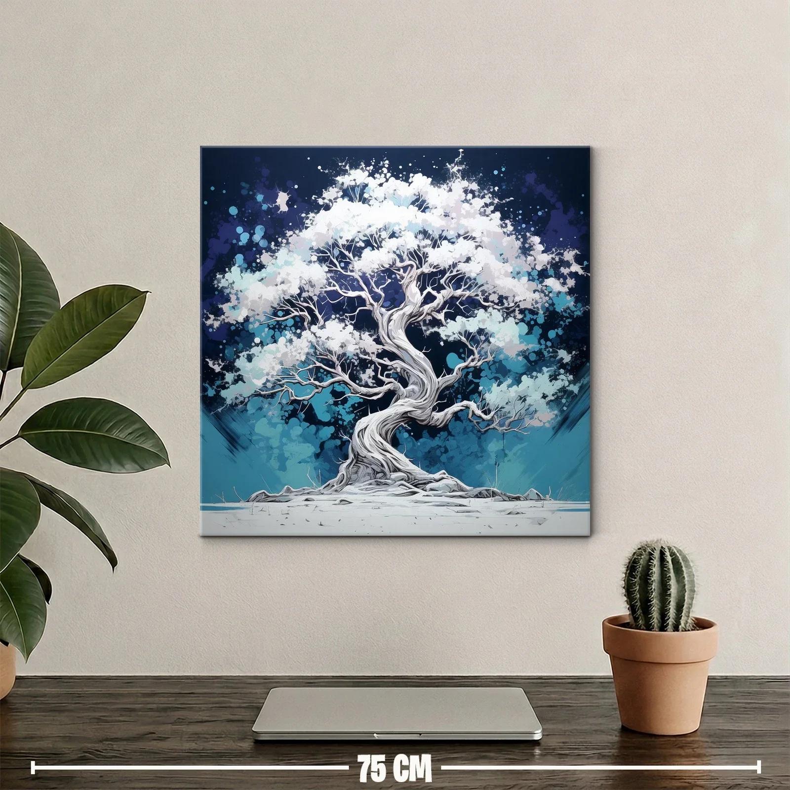Árbol mágico en tonos azulados y blancos — miniatura 2