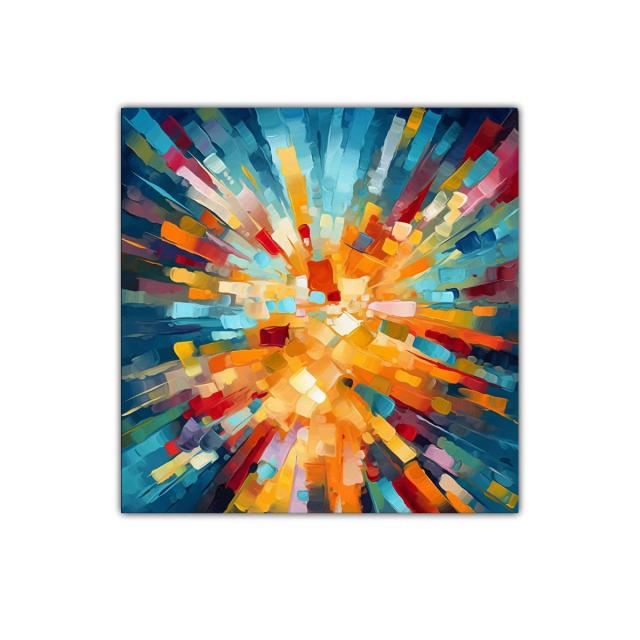 Estallido de colores intensos que dinamizan el espacio