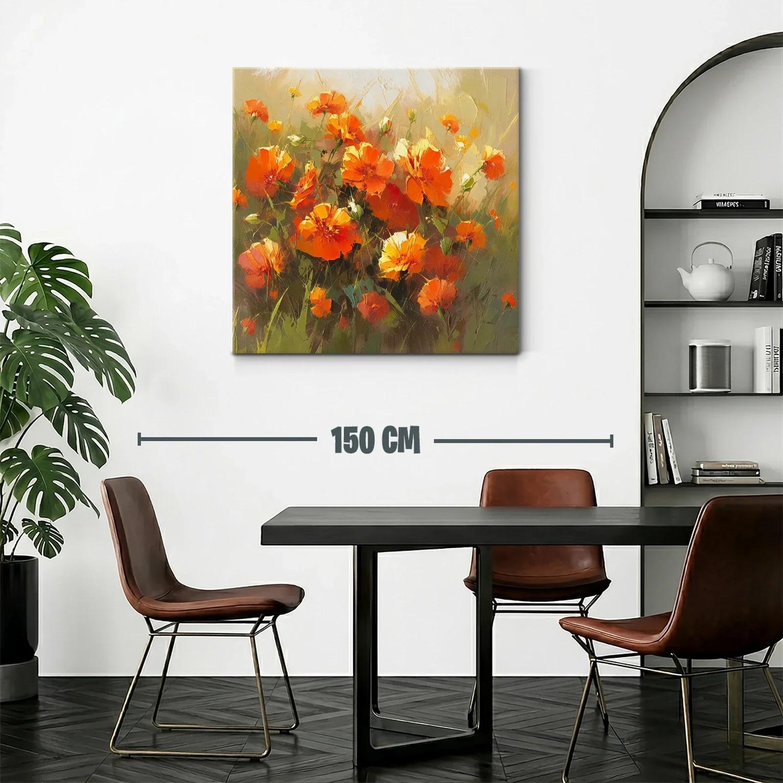Ramo vibrante de flores en tonos anaranjados cálidos — miniatura 2