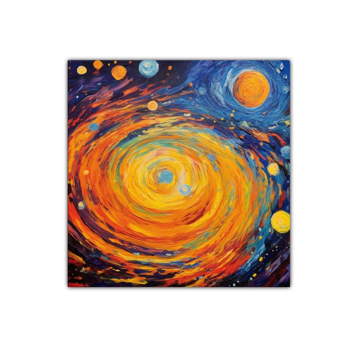 Explosión de colores vibrantes en espiral cósmica — imagen principal