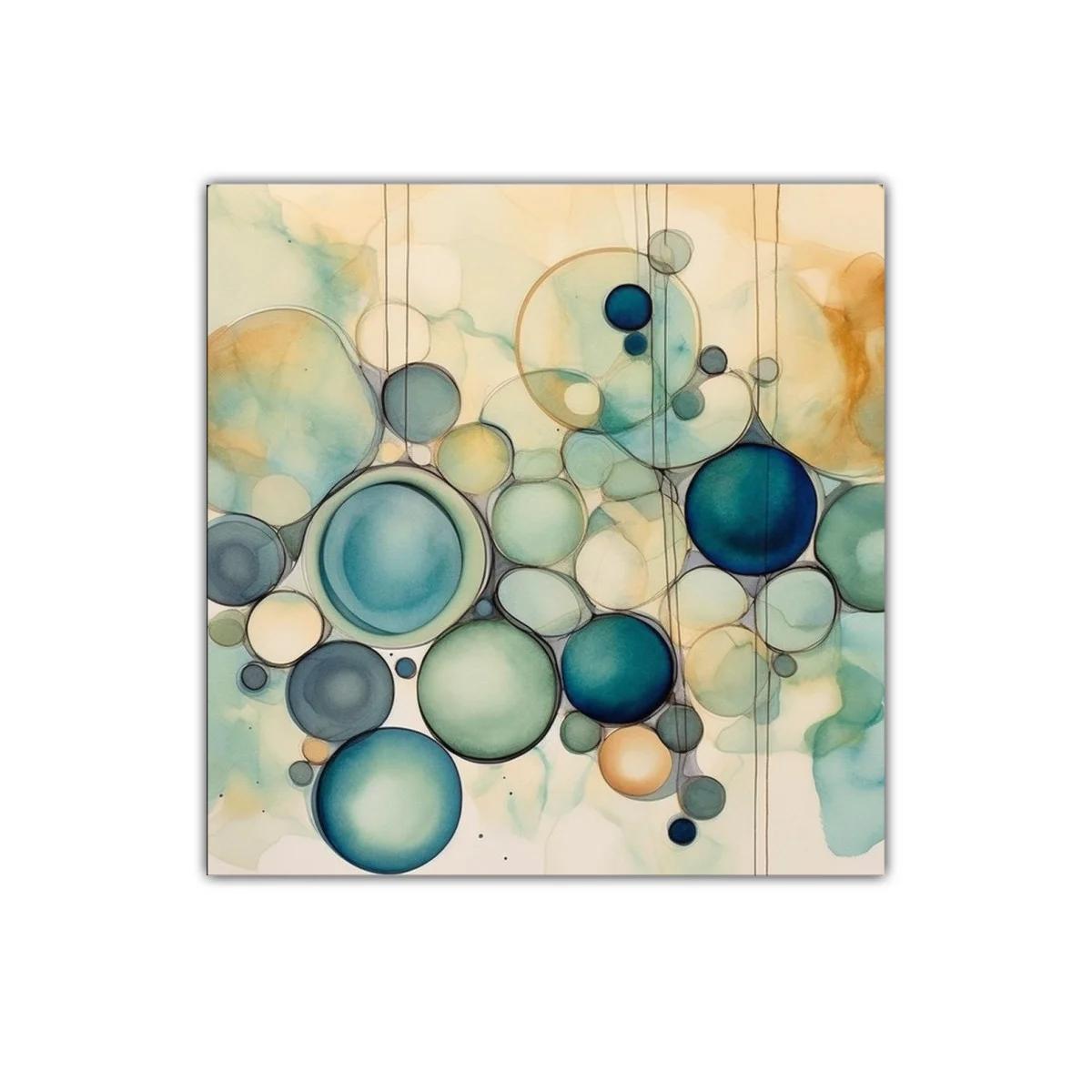 Composición de Círculos en Tonos Azul y Beige Suaves — imagen principal