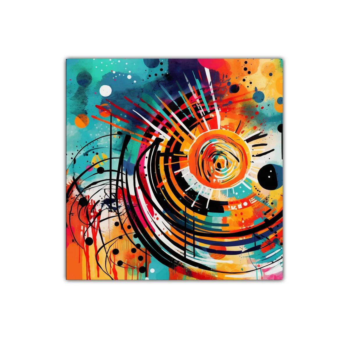 Explosión de color vibrante con diseño abstracto dinámico — imagen principal