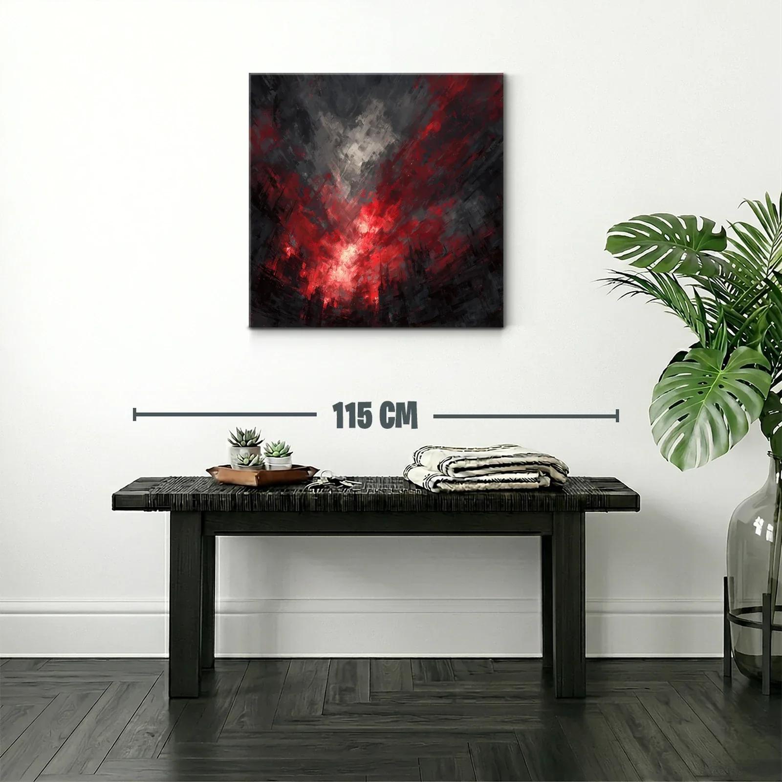 Impactante explosión de luces rojas y sombras urbanas — miniatura 2