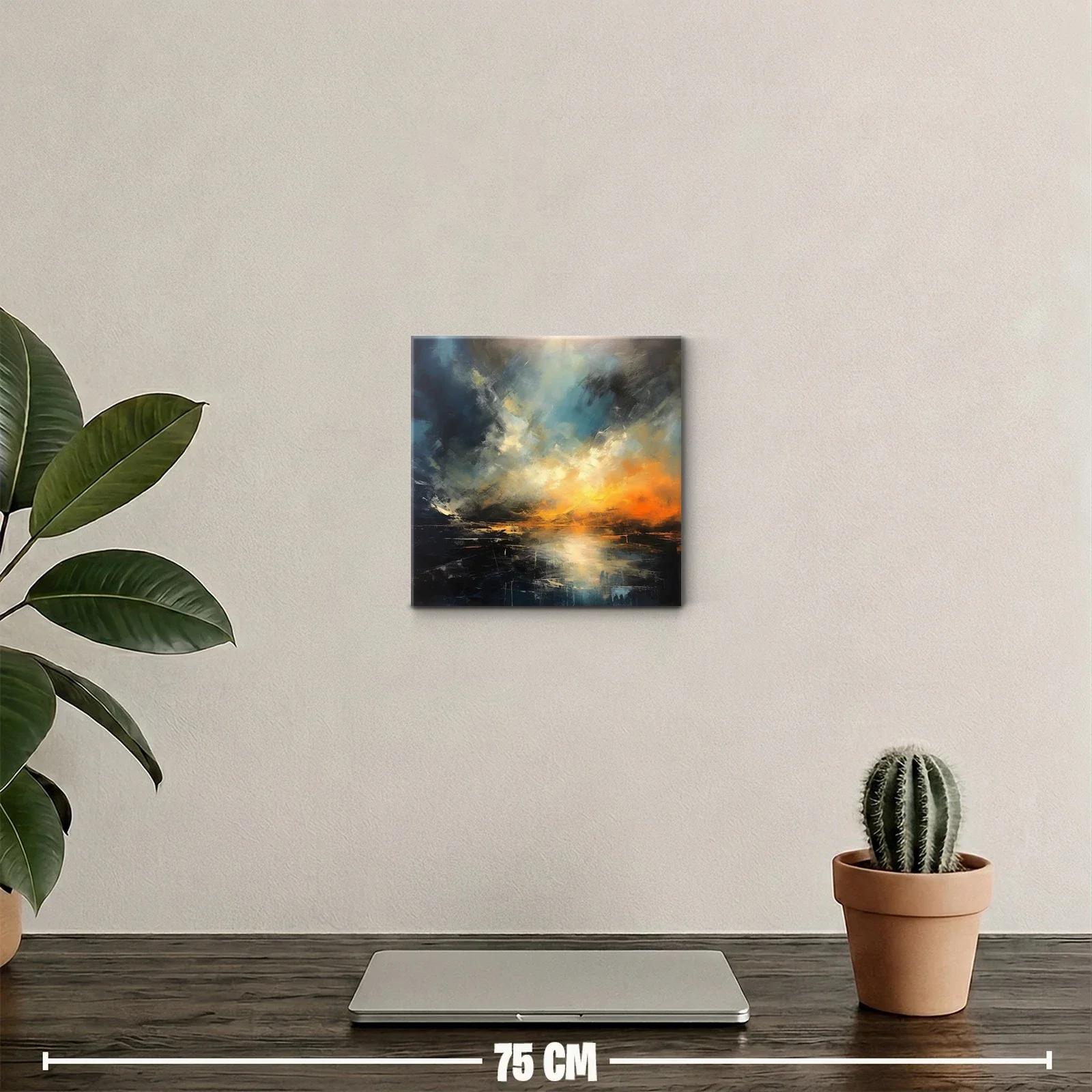 Atardecer abstracto con cielo vibrante y reflejos luminosos — miniatura 2