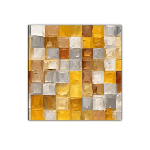Composición abstracta en tonos cálidos y neutros