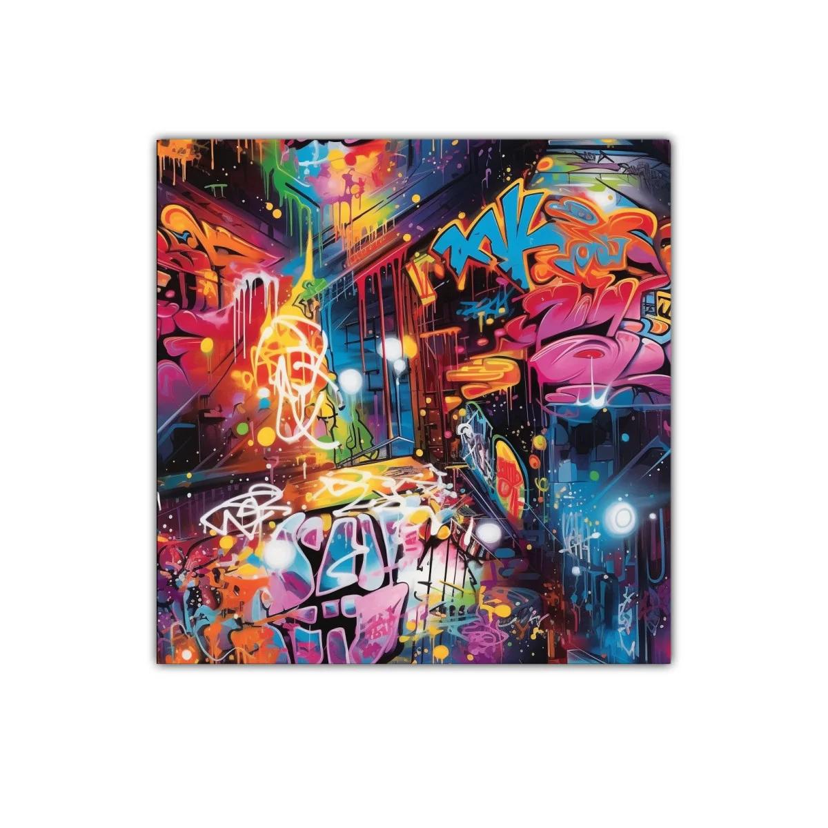 Explosión urbana de color y energía vibrante