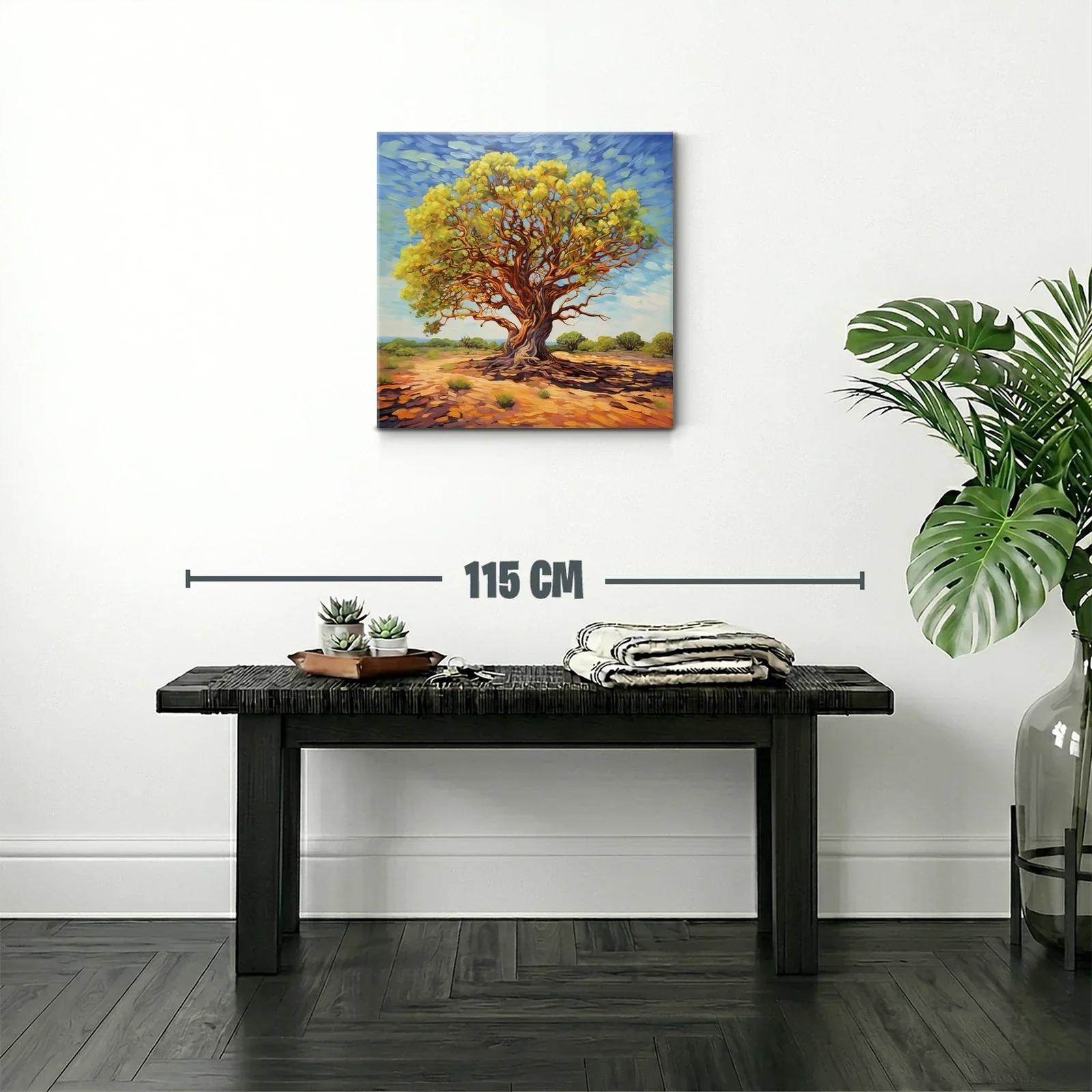 Árbol majestuoso bajo cielo azul en paisaje soleado — miniatura 2