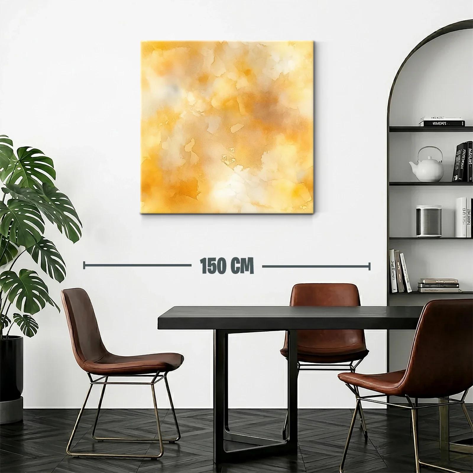 Cuadro Abstracto en Tonos Cálidos para Ambiente Sofisticado — miniatura 2