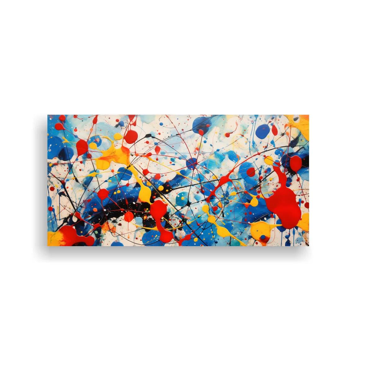 Cuadro salpicaduras de pintura con gotas y chorretones — imagen principal