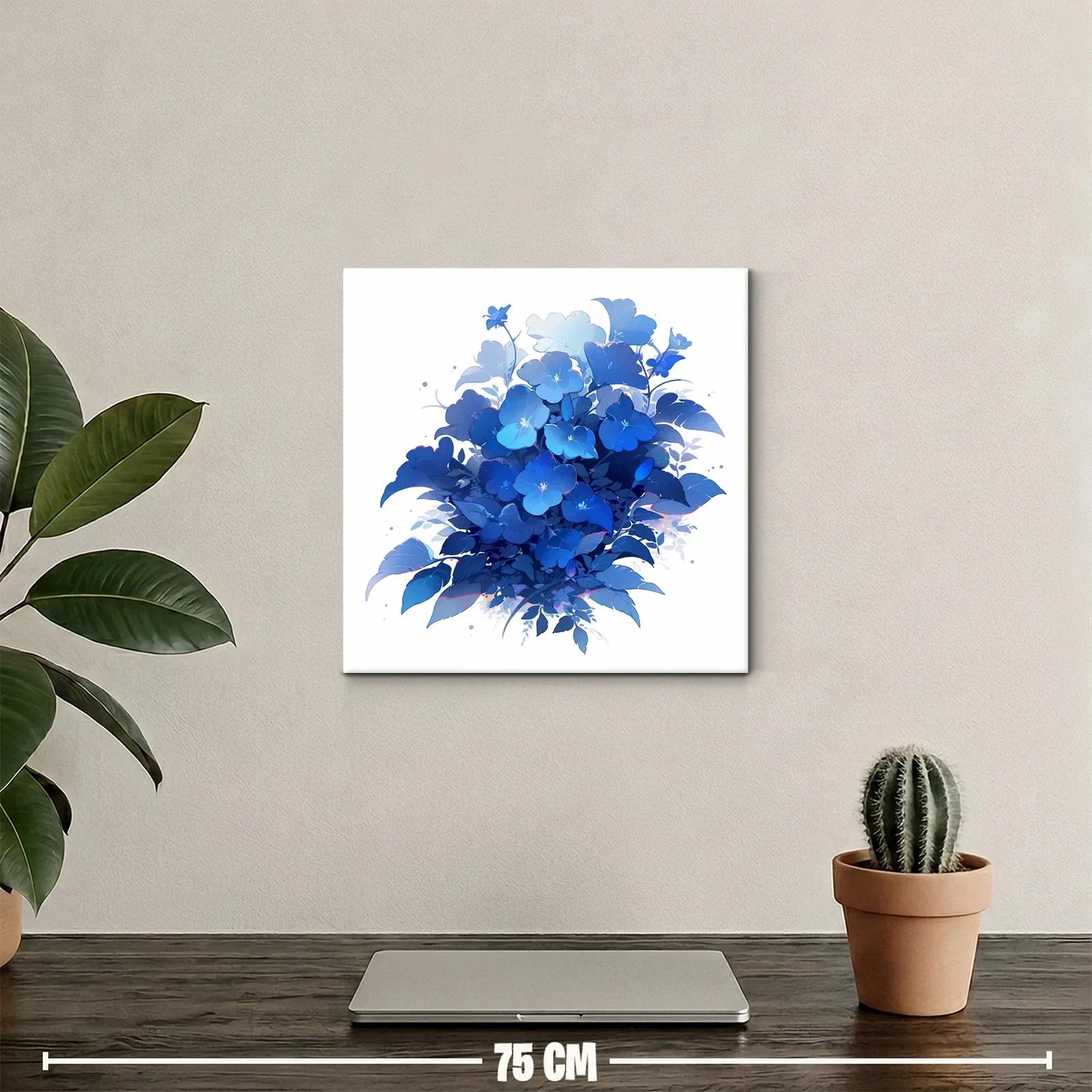 Ramo de flores azules en tonos vibrantes y delicados — miniatura 2