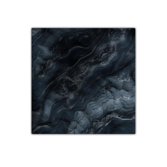Cuadro abstracto en tonos oscuros con efecto mármol