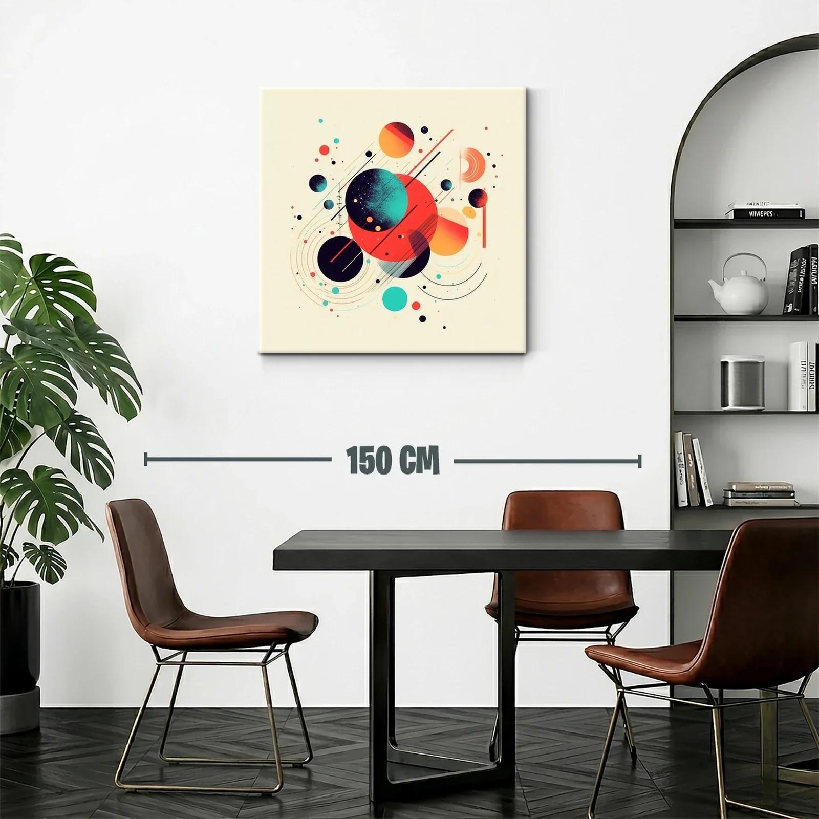 Composición abstracta con círculos en tonos vibrantes — miniatura 2
