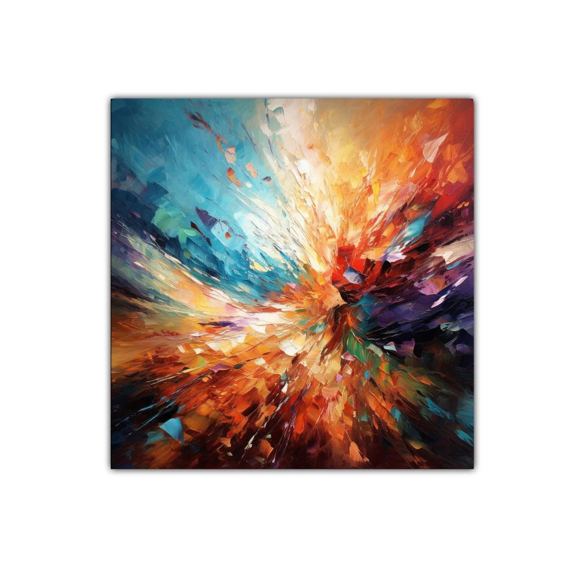 Explosión de color en movimiento vibrante y dinámico